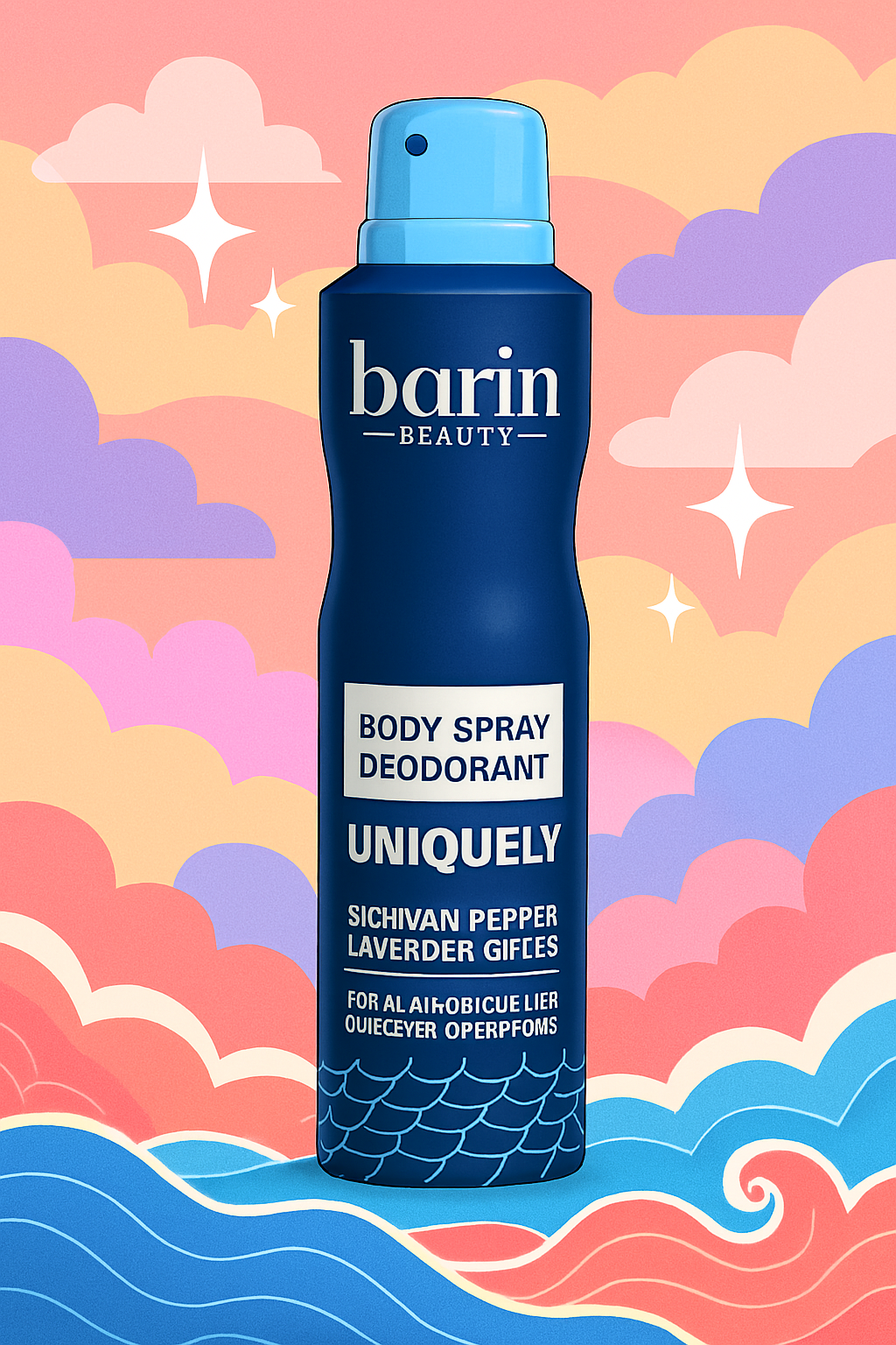 اسپری بدن مدل دئورانت بارین بیوتی