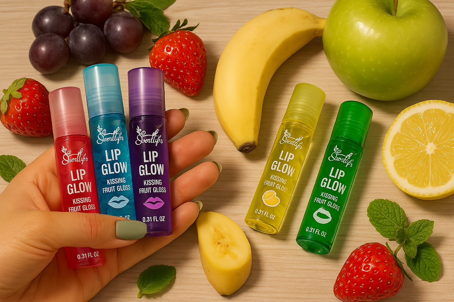 برق لب میوه ای لیپ گلو Lip Glow